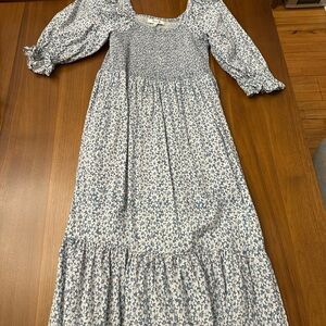 Madewell Blue Floral Casual Dress-worn once